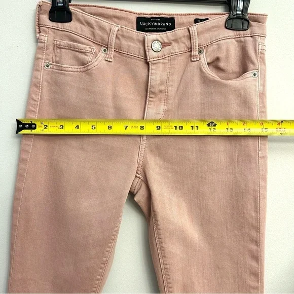 Lucky Brand Pink Jeans Ava Skinny Size 2/27 - Picture 11 of 13